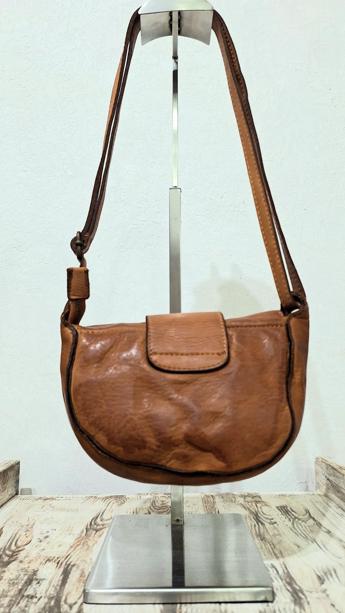 Borsetta in cuoio chiaro