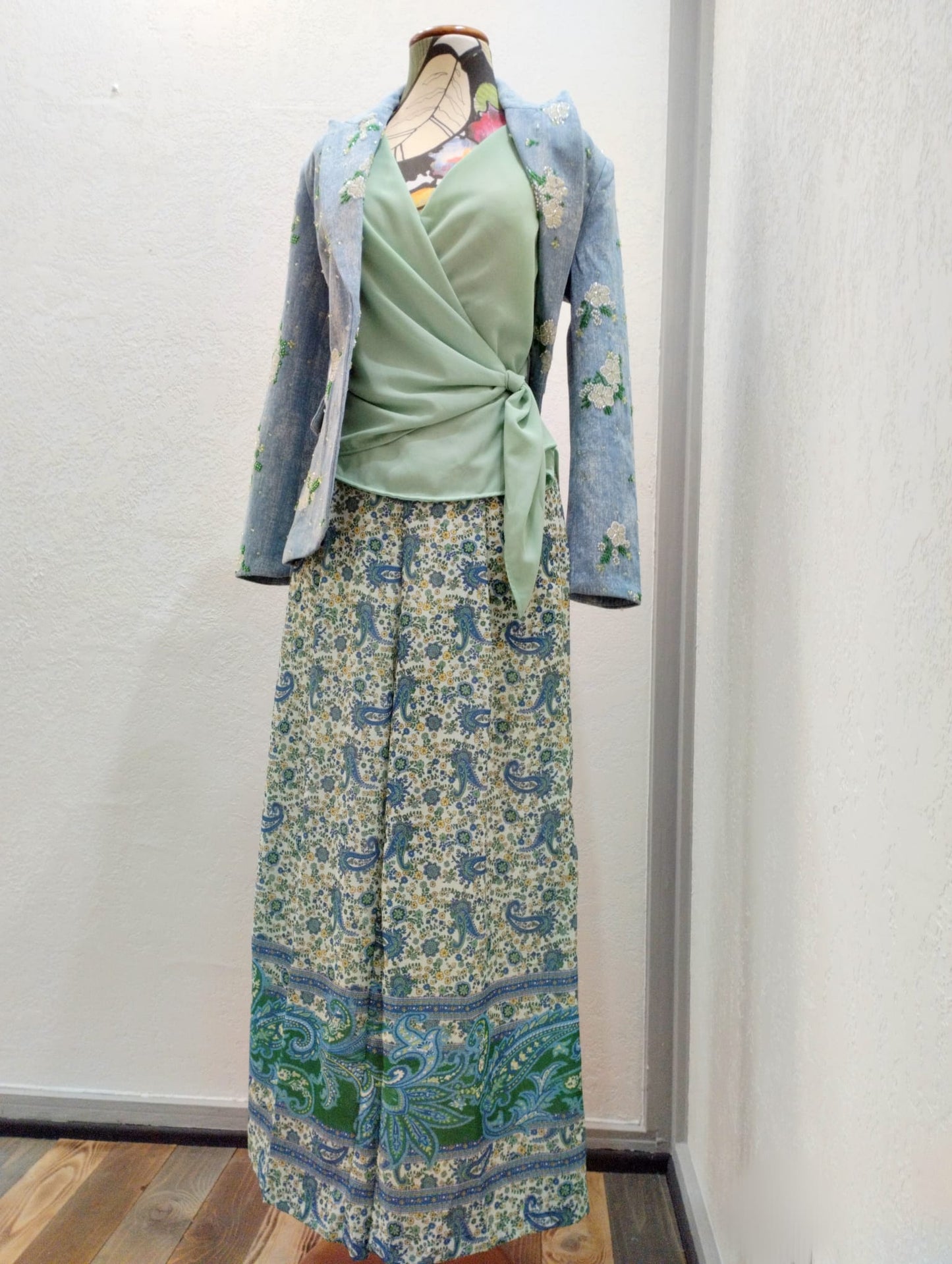 Pink Pepper pantalone paisley