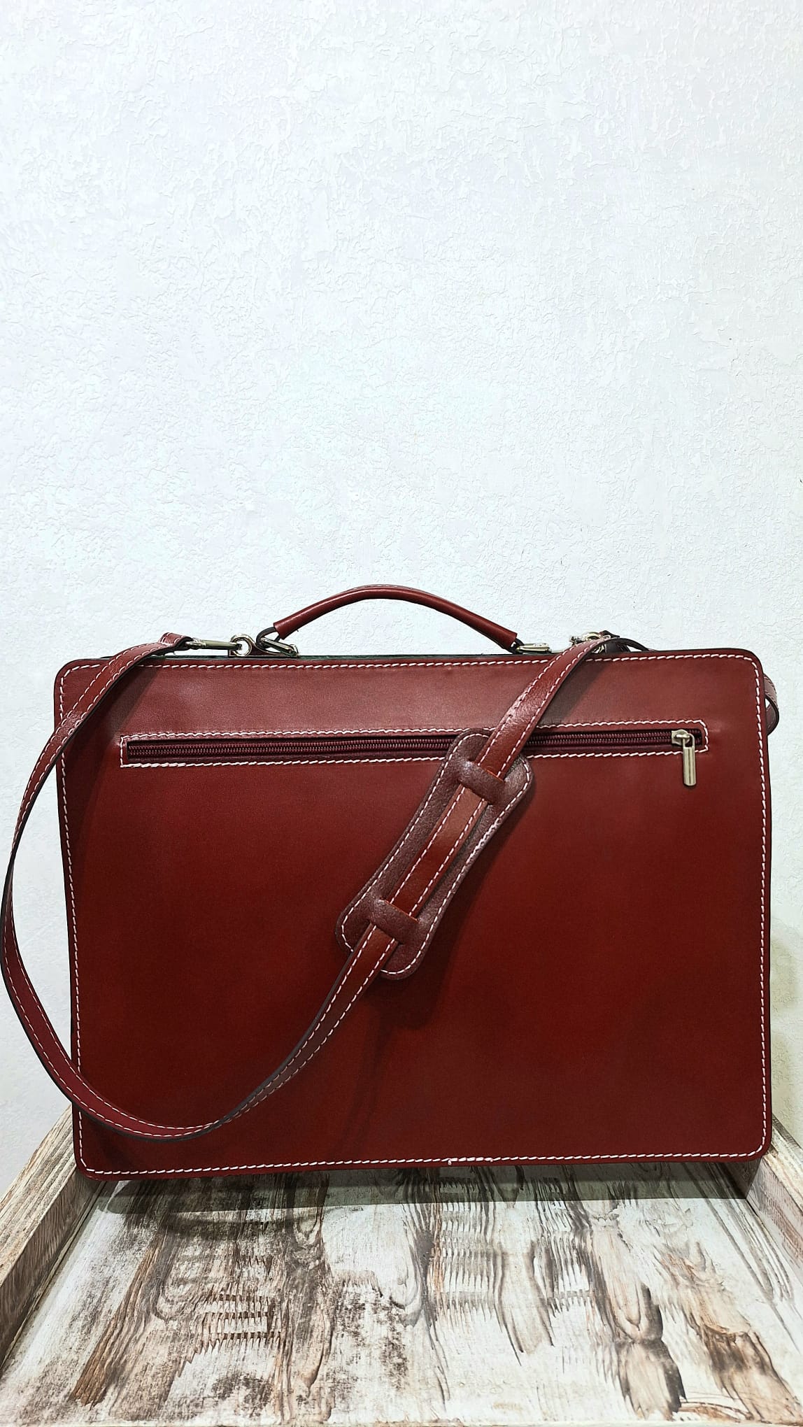 Cartella da lavoro in pelle multicolor