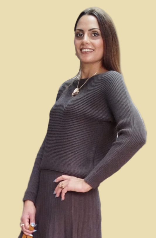 Pullover scollo barca