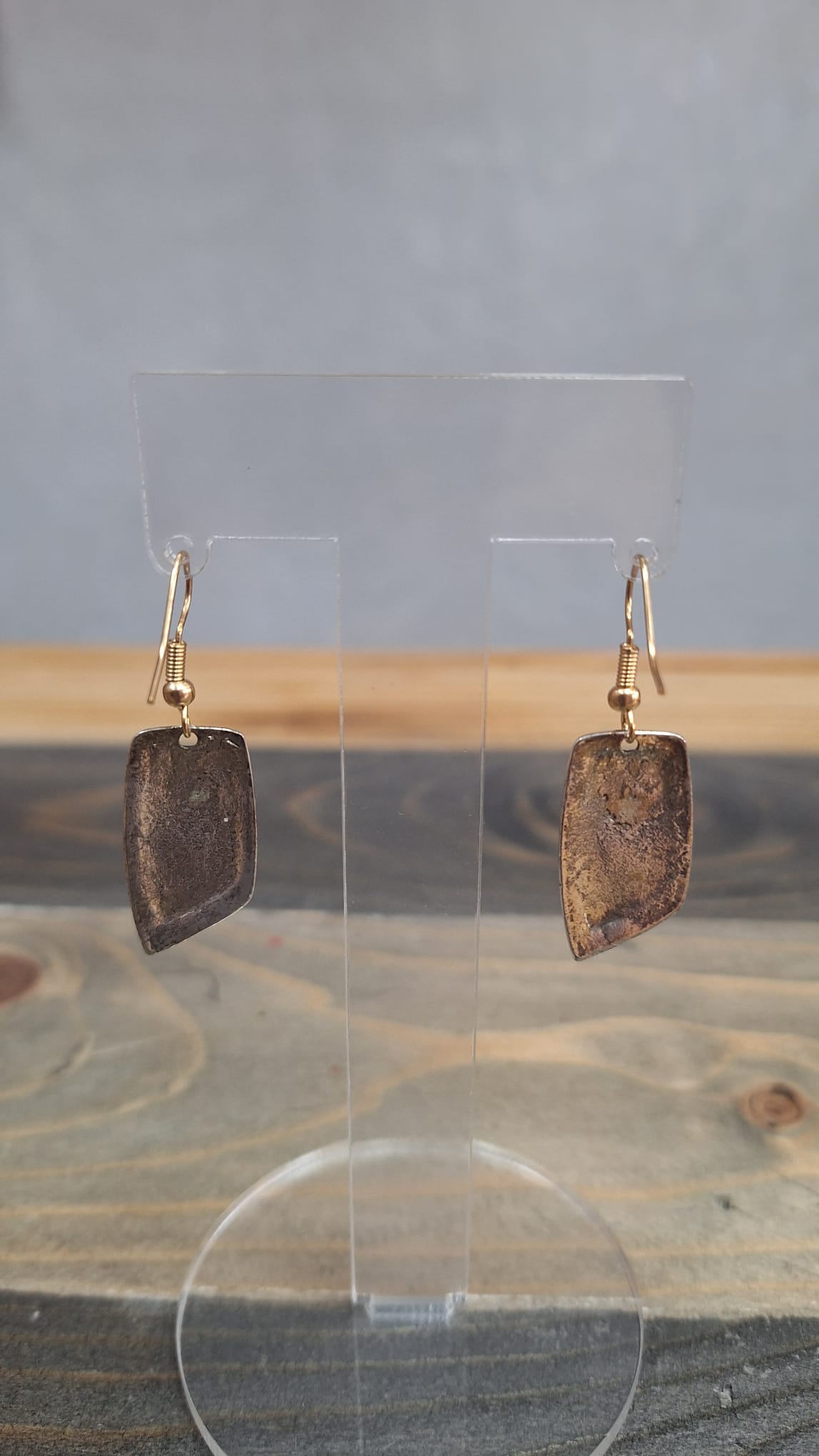 Orecchini pendenti stile etnico bronzati