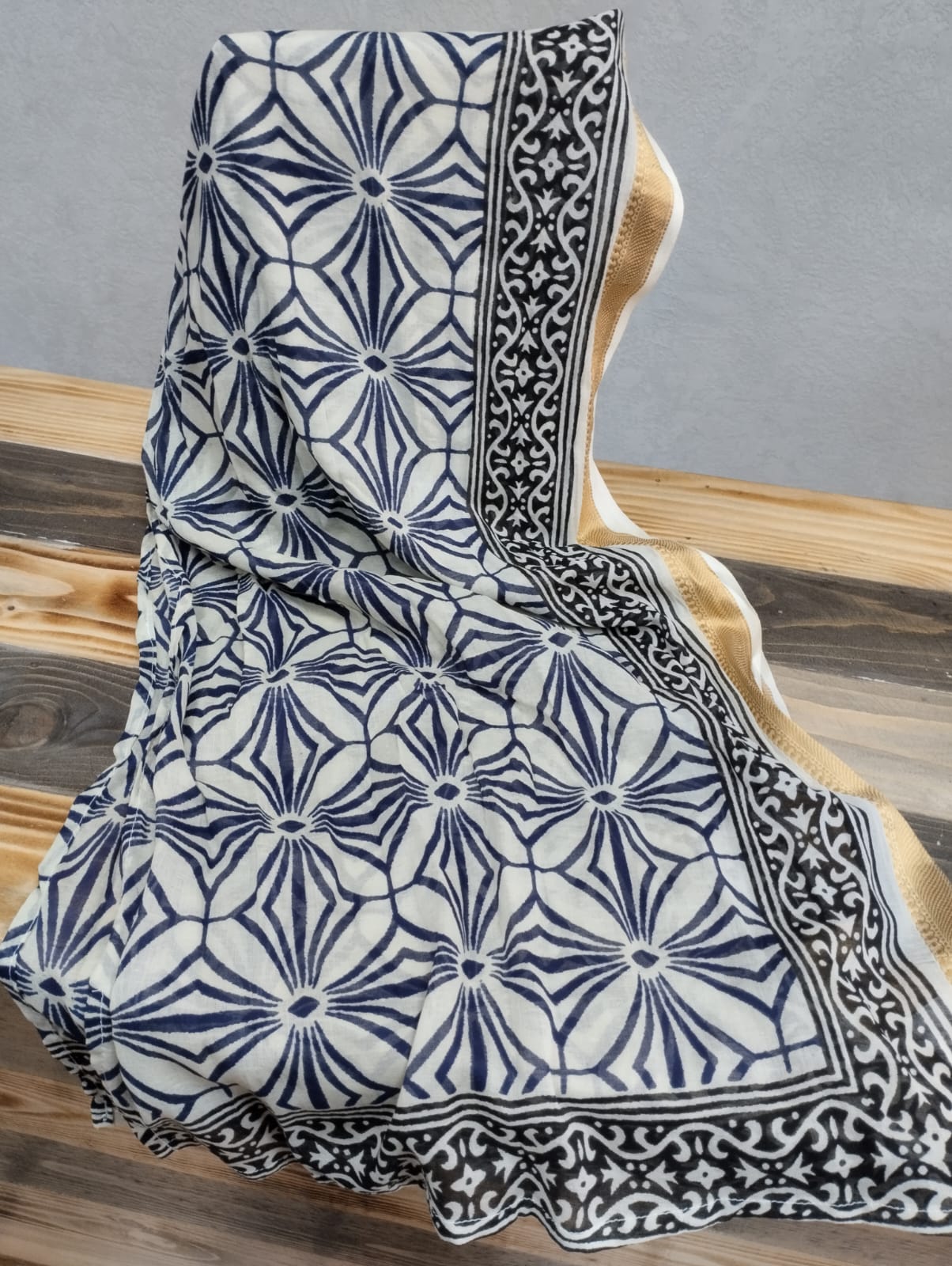 Foulard etnico bluette