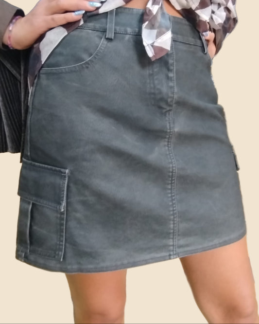 Minigonna in ecopelle