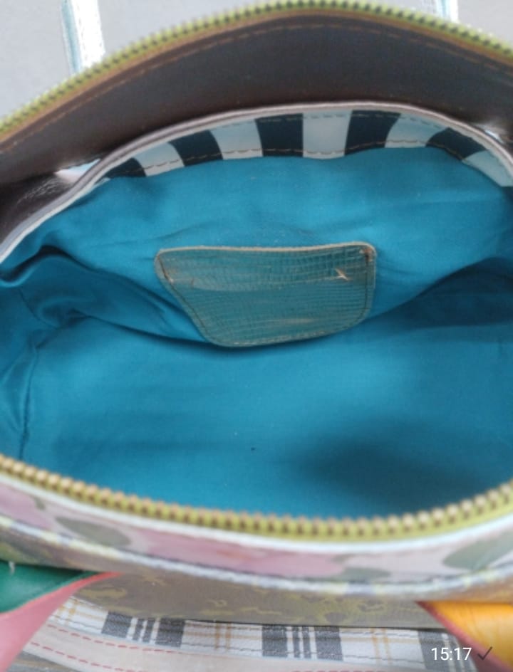 Borsa patchwork in pelle