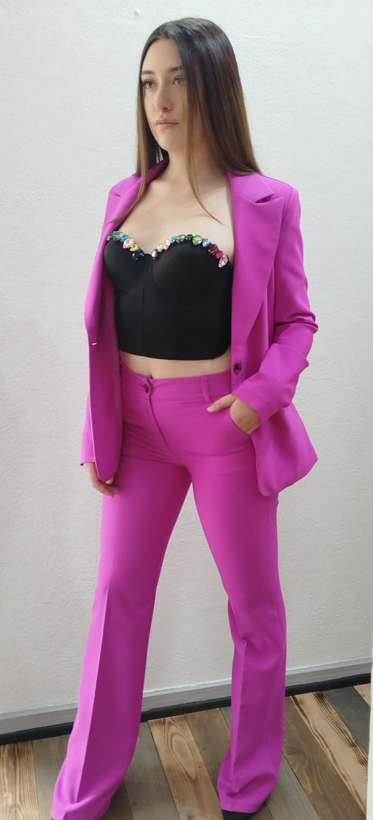 Corsetto con strass colorati