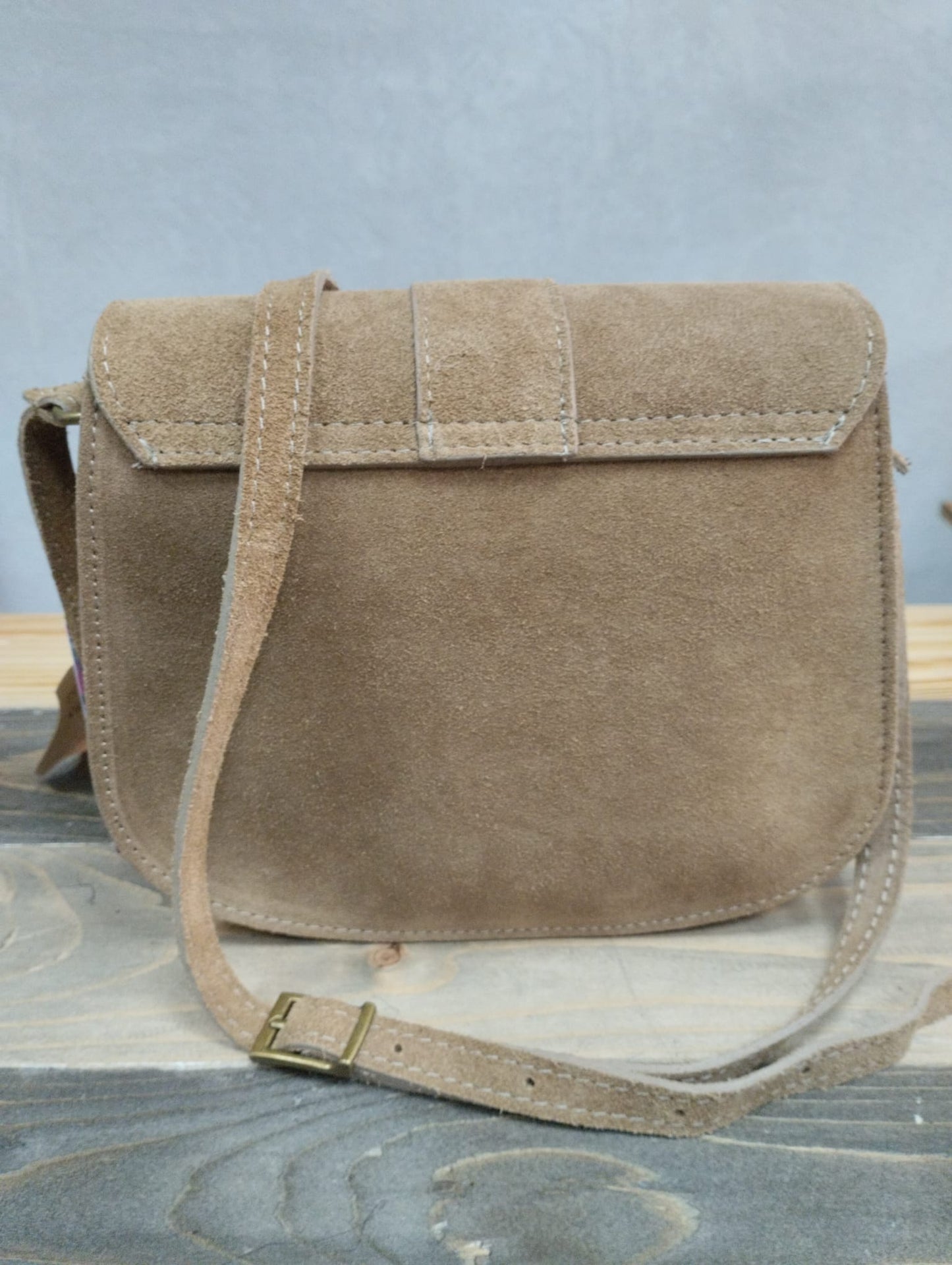 Borsa in pelle taupe