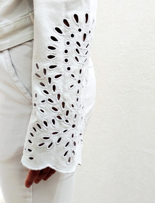 Giubbino maniche forate