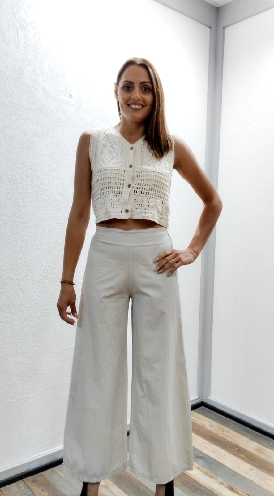 Pantalone ultraleggero a palazzo