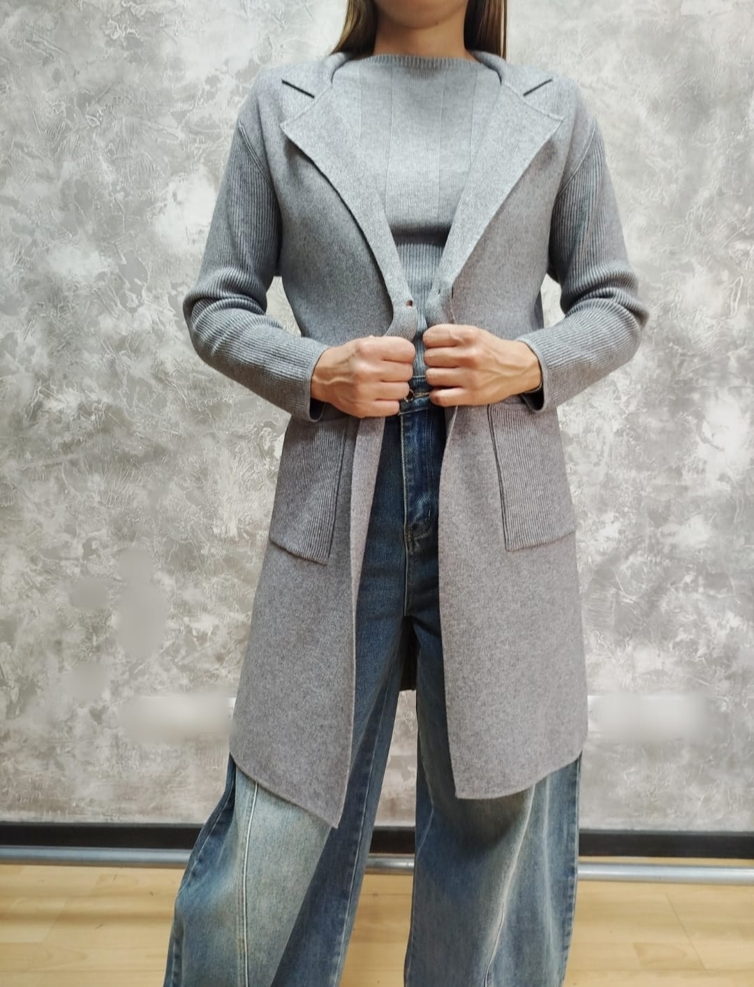 Cardigan lungo in viscosa