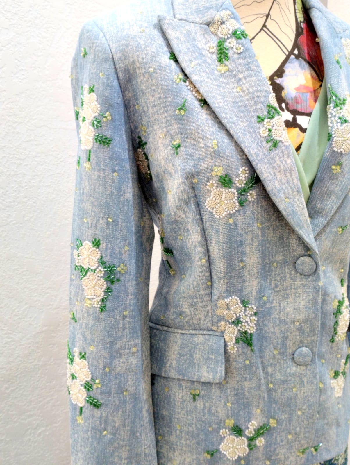 Pink Pepper Giacca denim