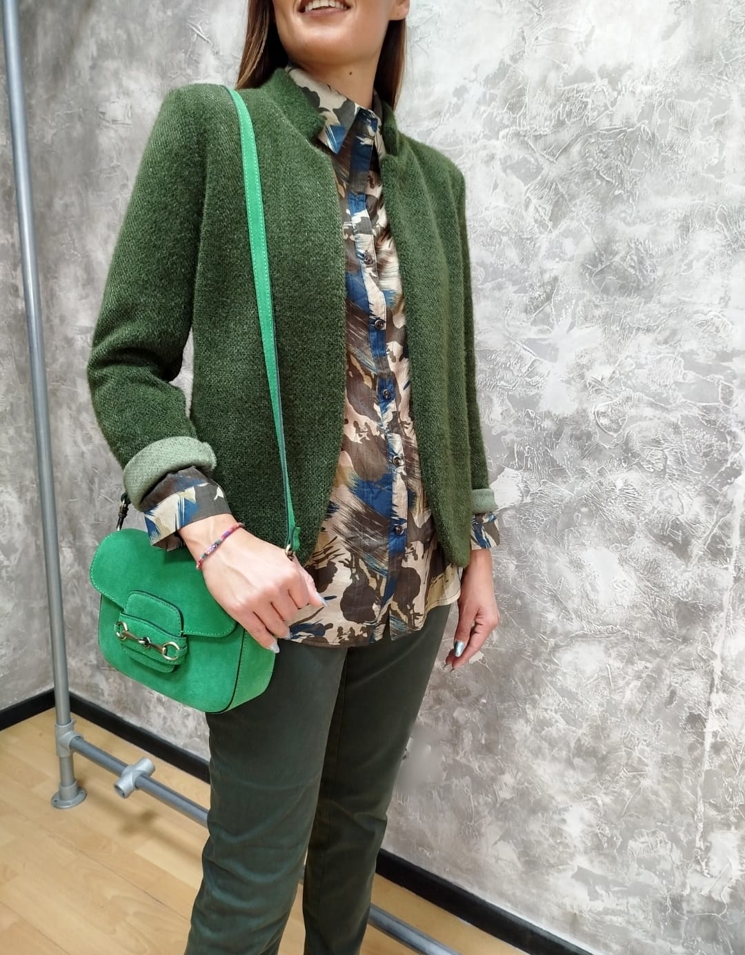 Giacca destrutturata in ciniglia