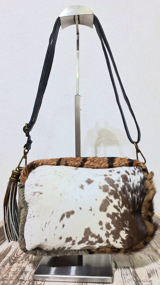 Borsa in cavallino animalier
