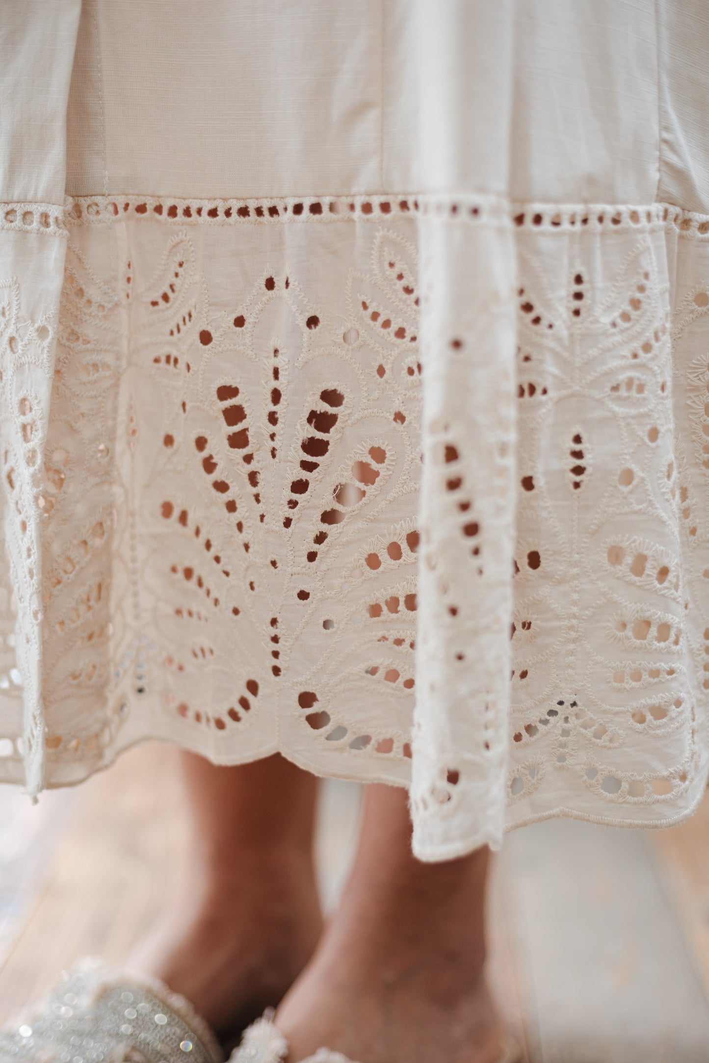 Abito chemisier con pizzo