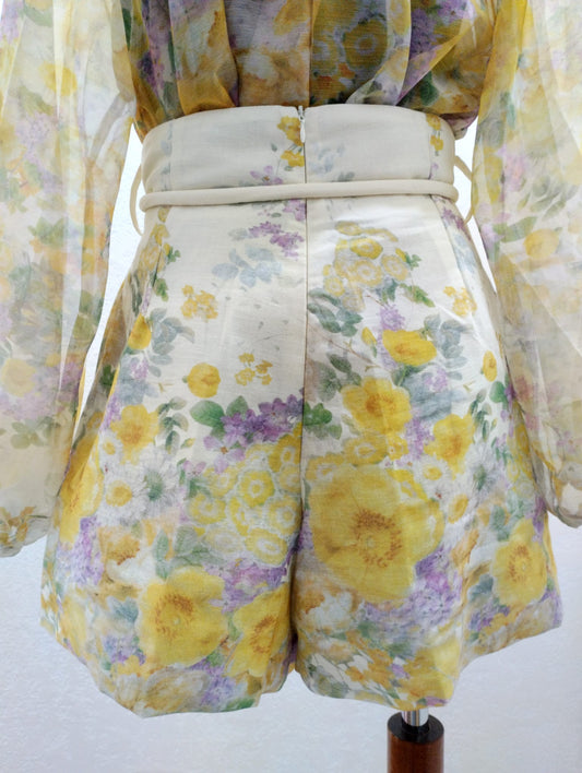 Pink Pepper Shorts fiori