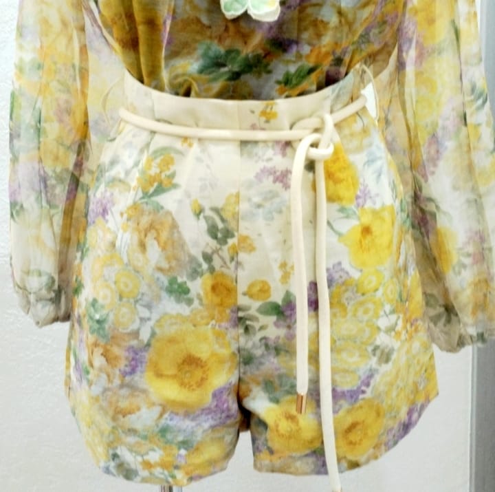 Pink Pepper Shorts fiori