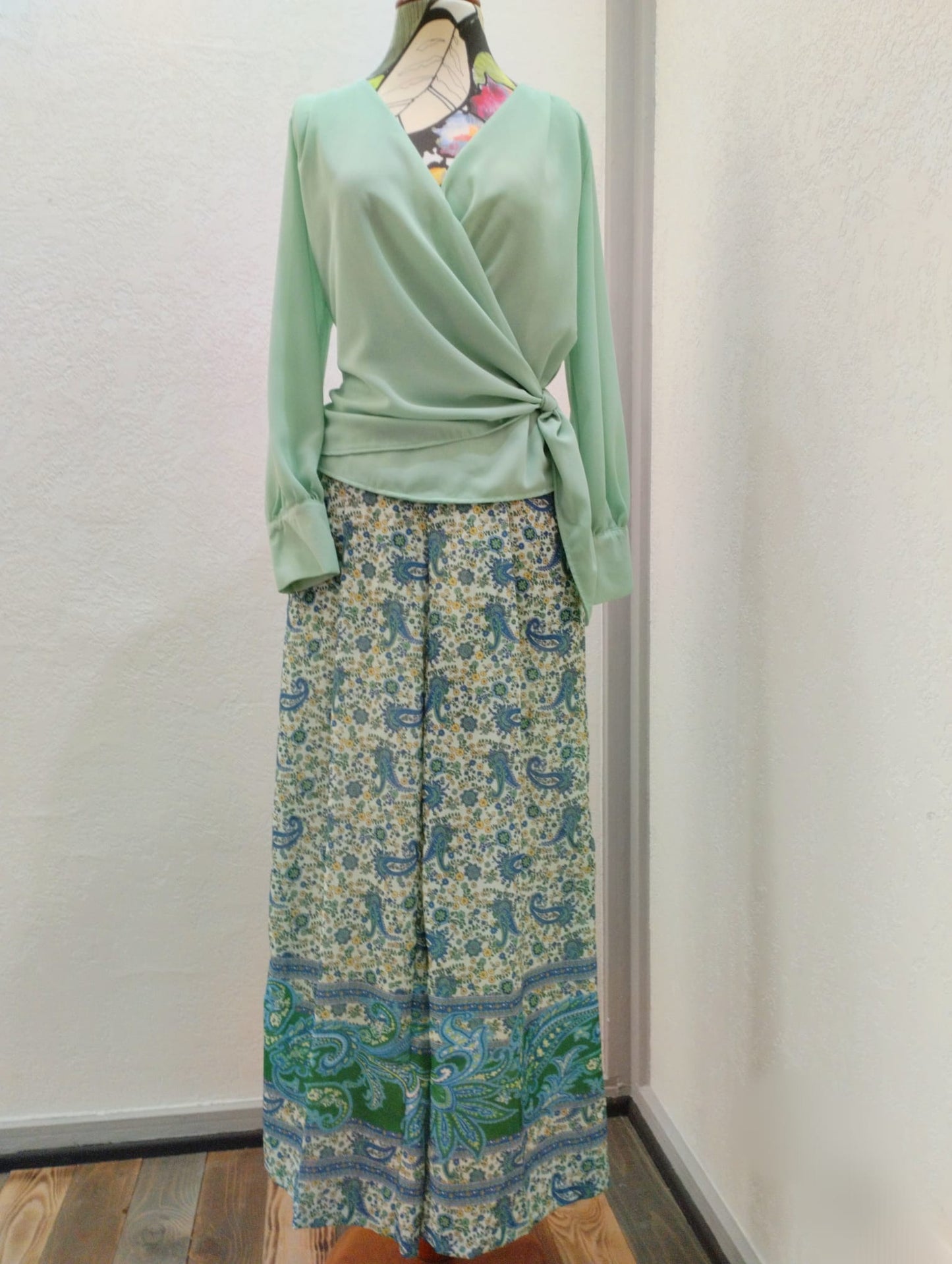 Pink Pepper pantalone paisley