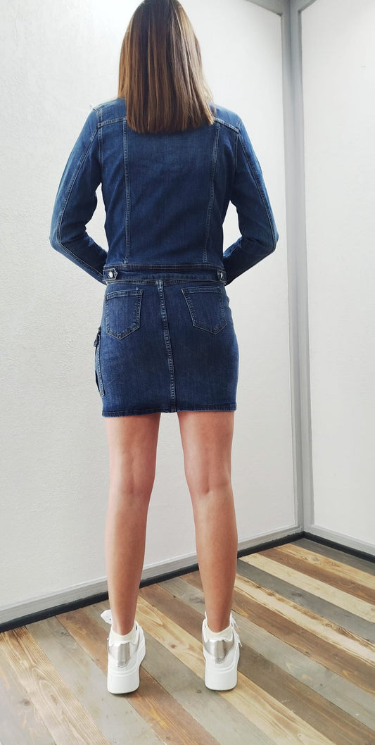 Minigonna blu jeans