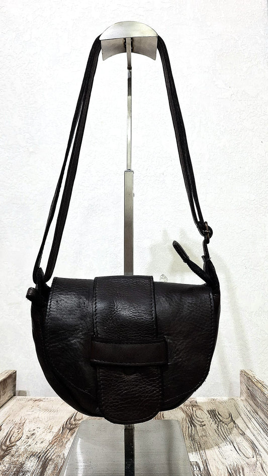 Borsetta in cuoio nero