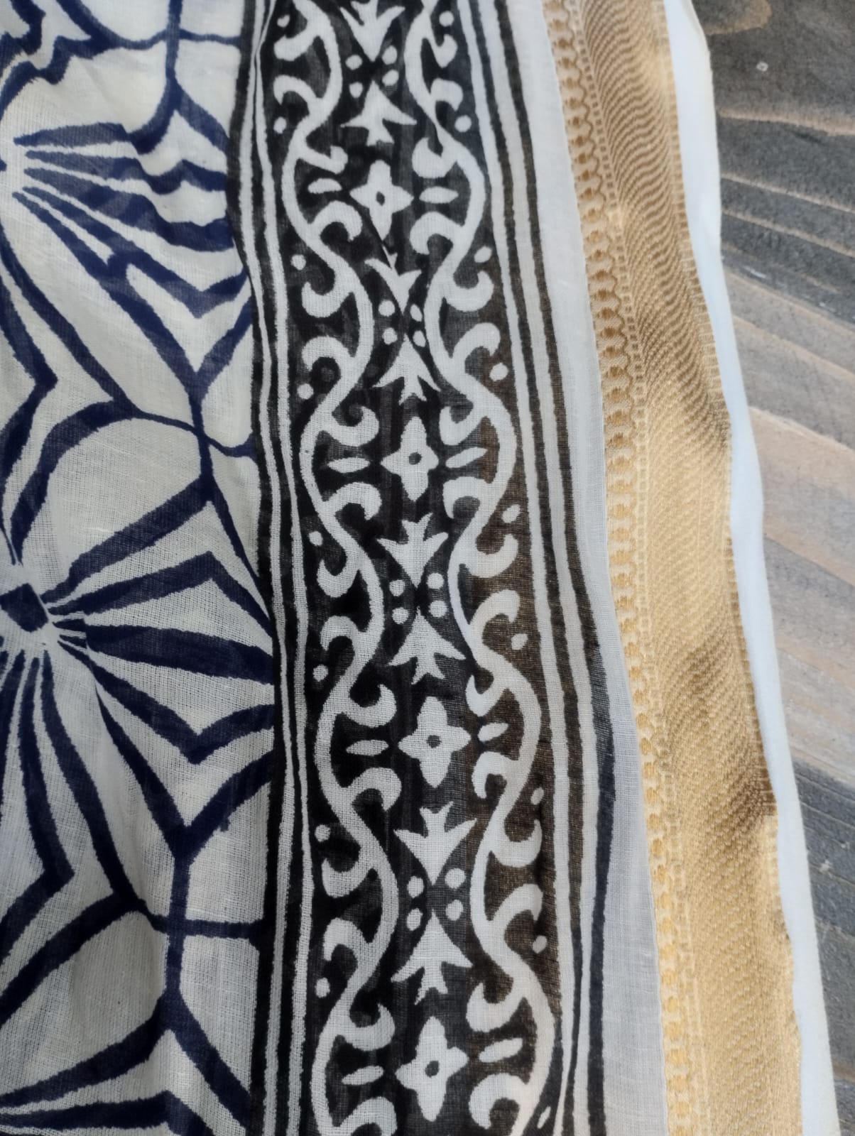 Foulard etnico bluette