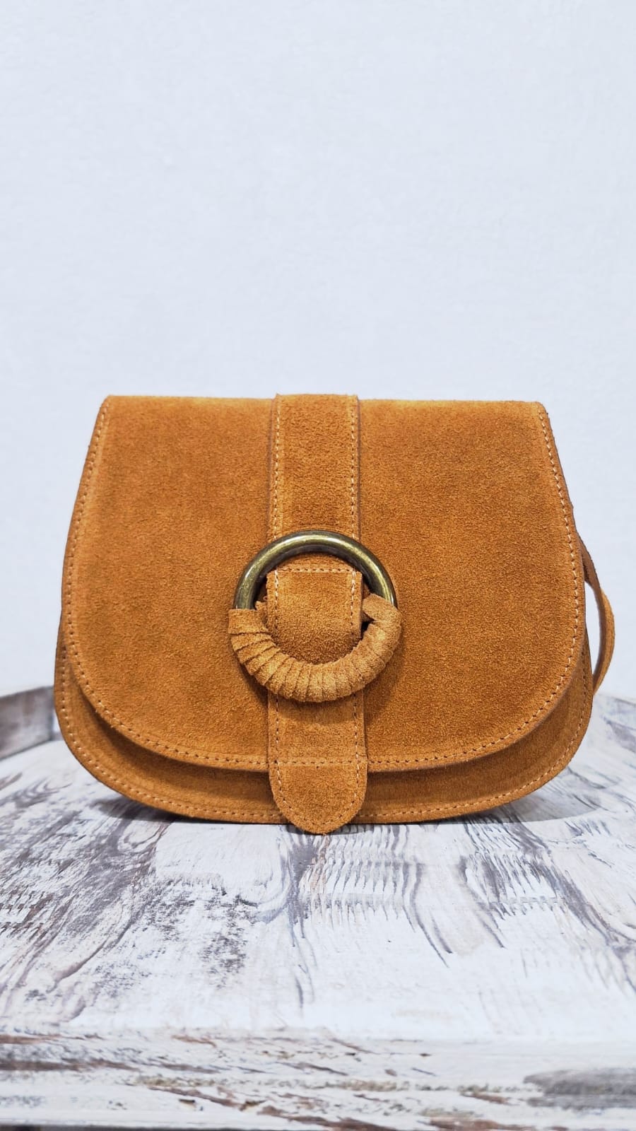 Borsa in pelle cammello