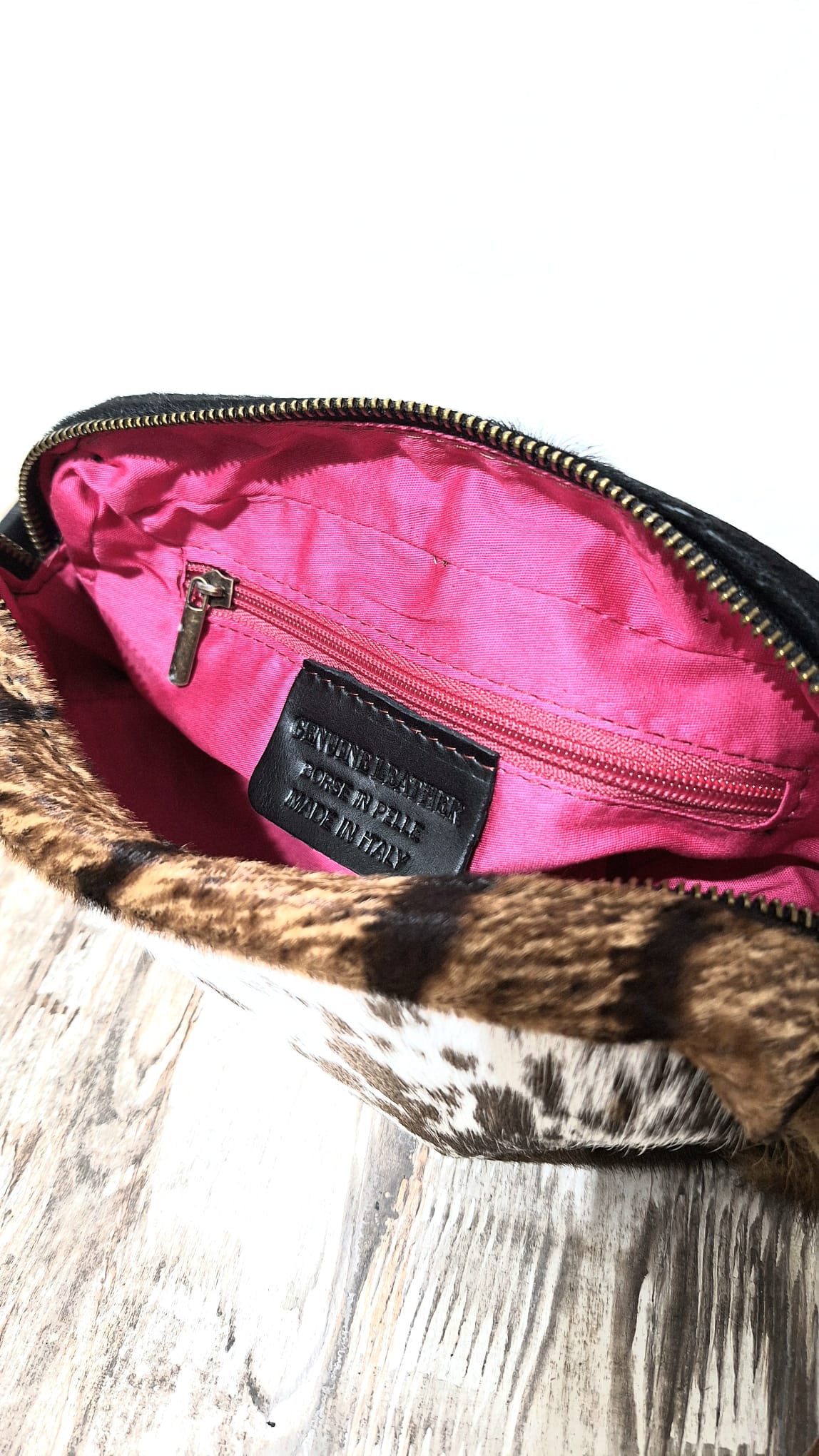 Borsa in cavallino animalier