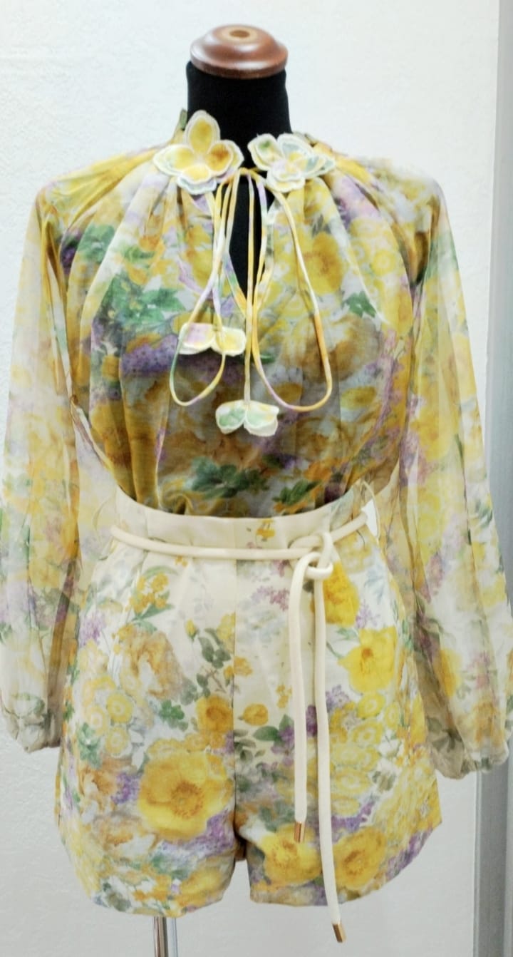 Pink Pepper Shorts fiori