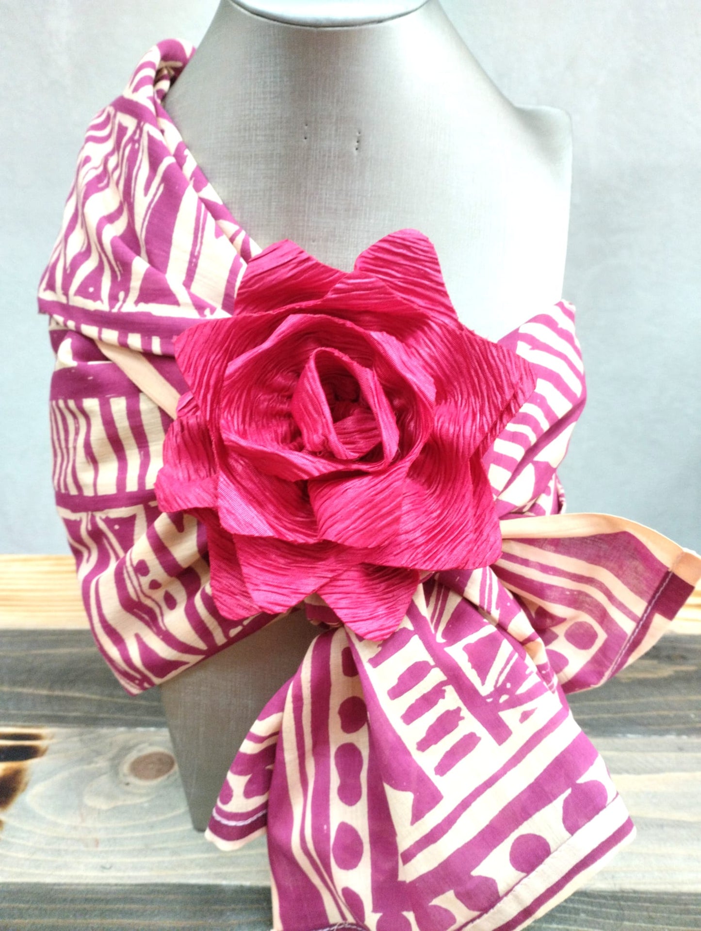 Foulard etnico fuxia