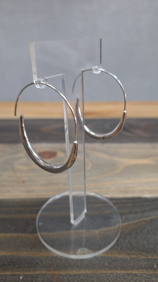 Orecchini a cerchio in acciaio