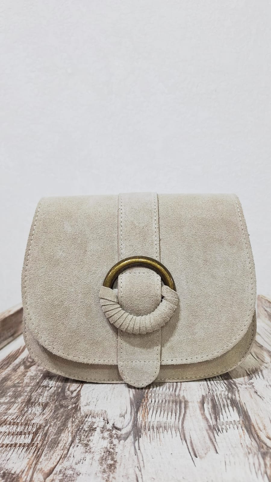 Borsa in pelle avana