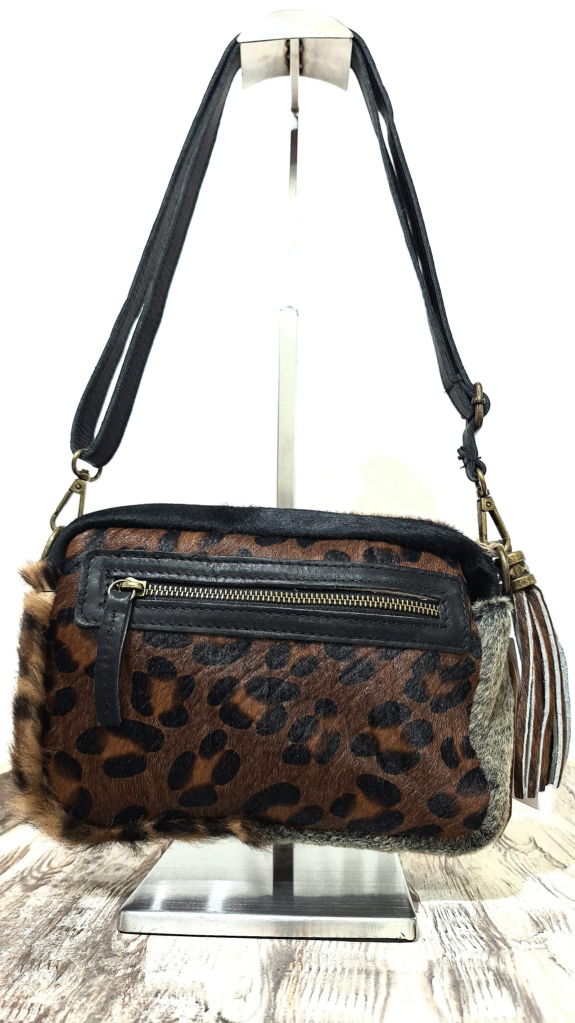 Borsa in cavallino animalier