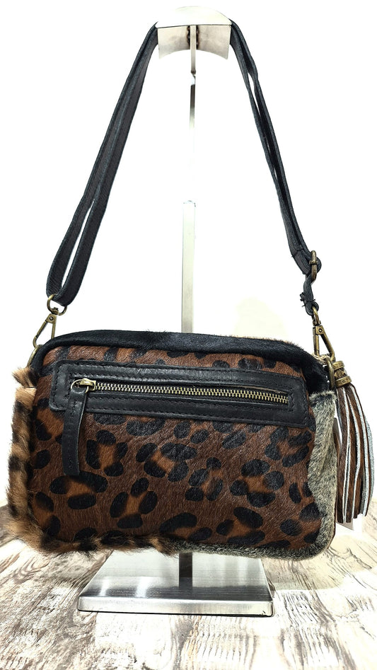 Borsa in cavallino animalier