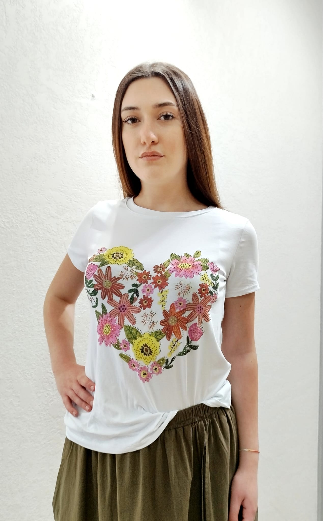 T-shirt fiori
