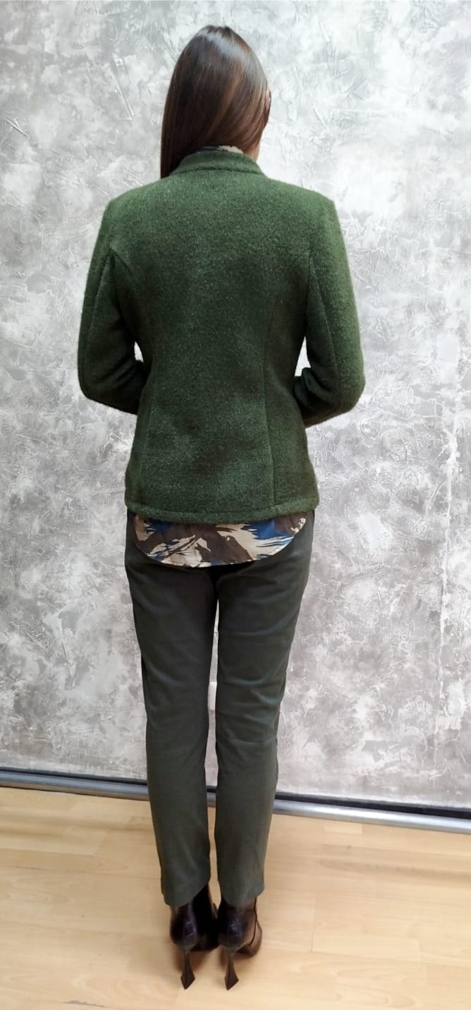 Giacca destrutturata in ciniglia