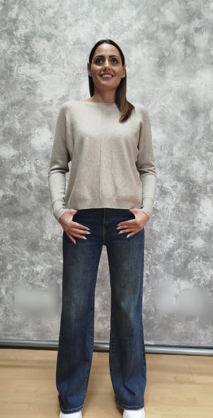 Pullover lavorazione treccia