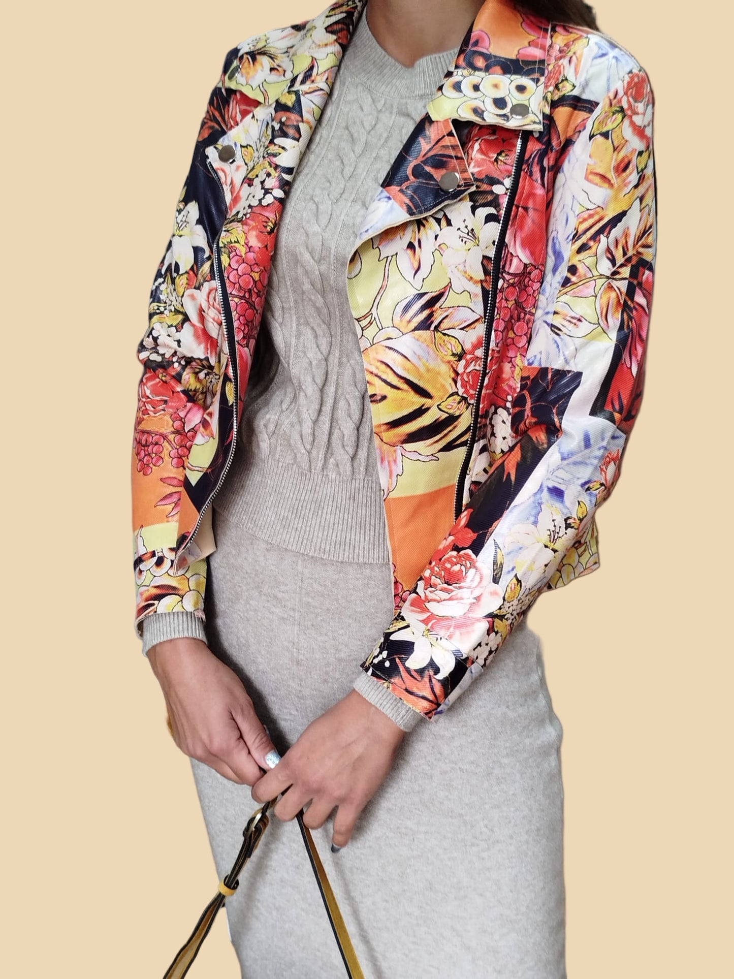 Chiodo Rose a contrasto