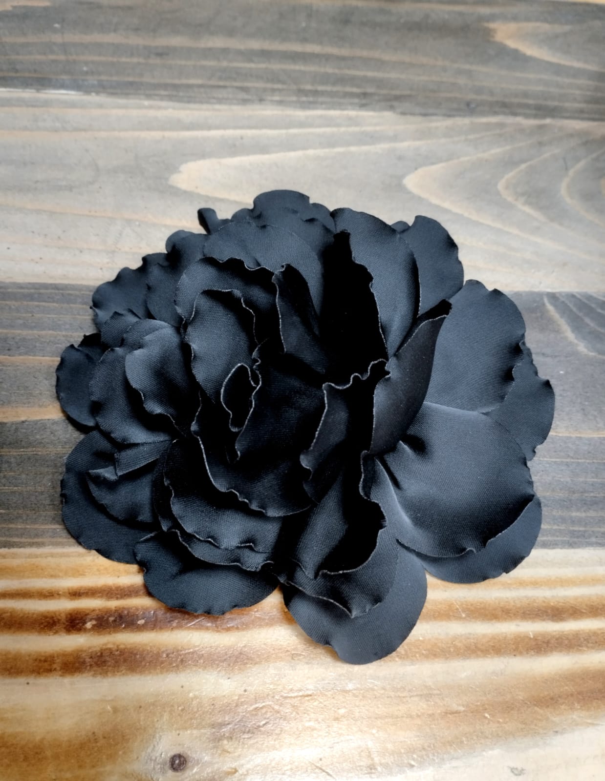 Spilla fiore raso media