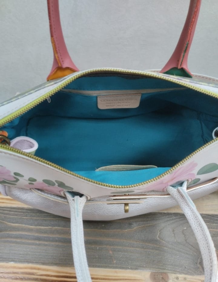 Borsa patchwork in pelle