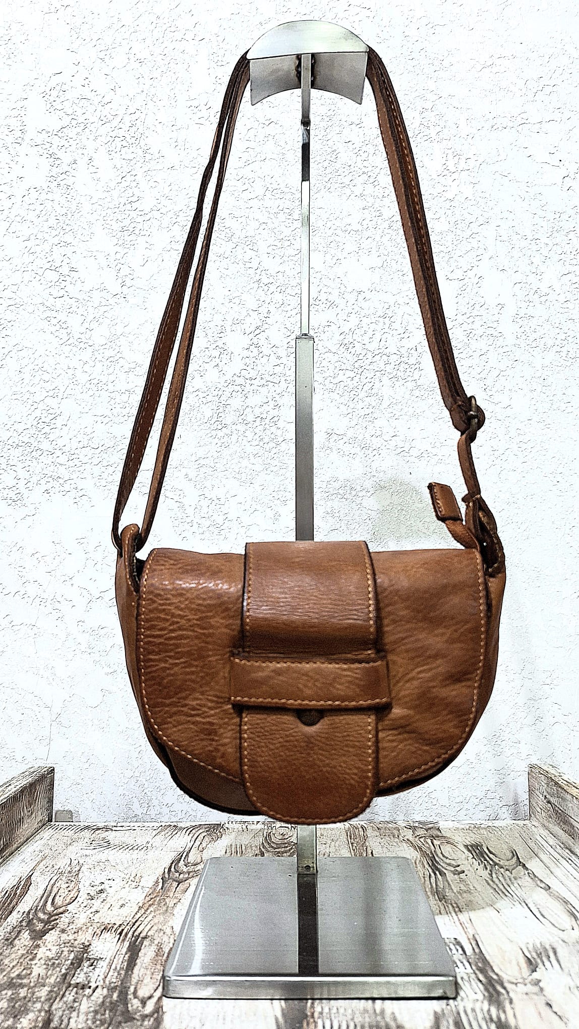 Borsetta in cuoio chiaro