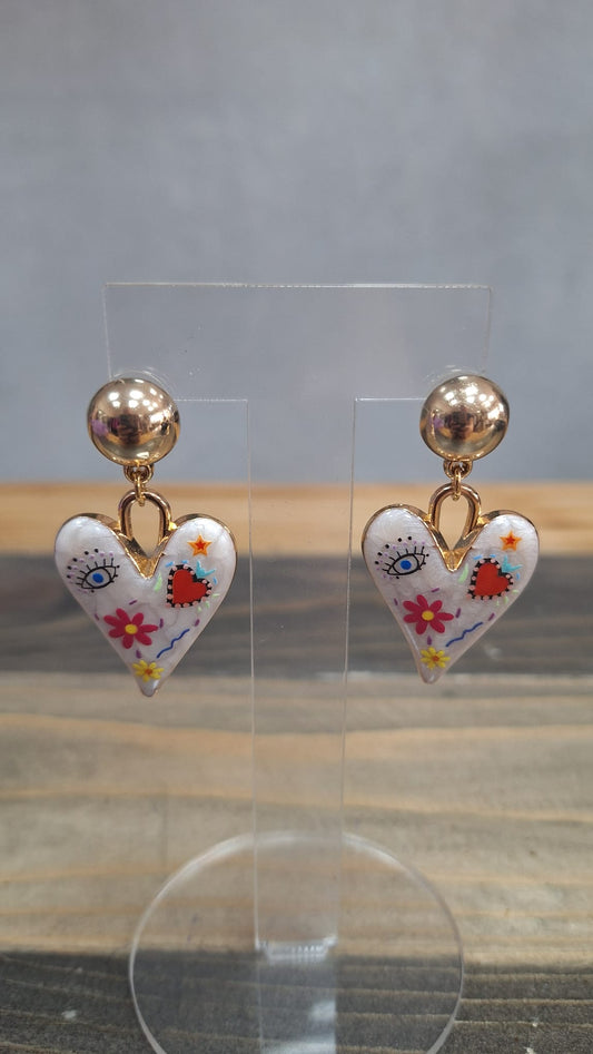 Orecchini cuore Rhapsody