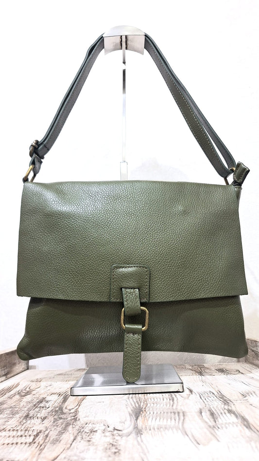 Borsa  in pelle martellata