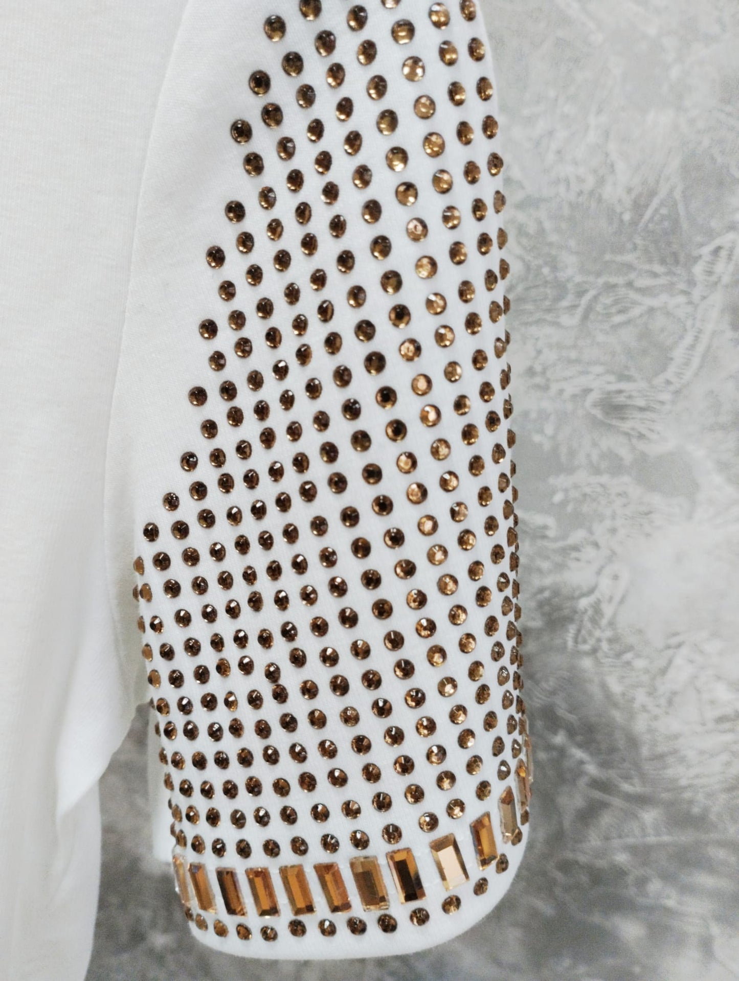 T-shirt maniche corte con strass